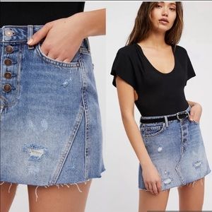 We The Free Jean Skirt